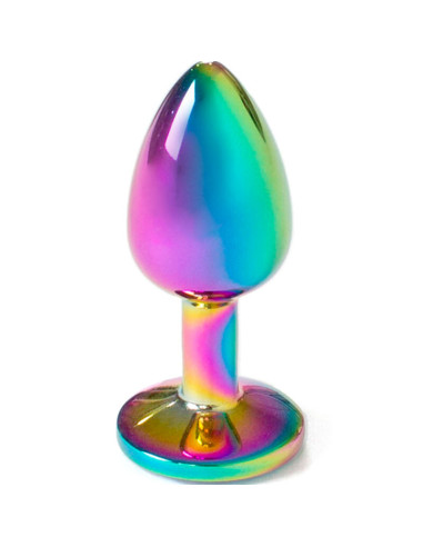 SECRETPLAY METAL BUTT PLUG MULTICOLOR TALLA S 7 CM