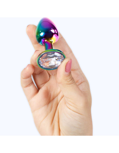 SECRETPLAY METAL BUTT PLUG MULTICOLOR TALLA S 7 CM SECRETPLAY METAL BUTT PLUG MULTICOLOR TALLA S 7 CM