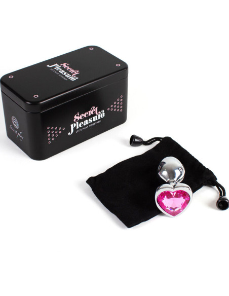 SECRETPLAY METAL BUTT PLUG CORAZON FUCSIA TALLA S 7 CM SECRETPLAY METAL BUTT PLUG CORAZON FUCSIA TALLA S 7 CM