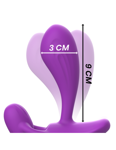 INTENSE SHELLY DUO ANAL PERINEO VAGINAL CLITORIS REMOTO MORADO