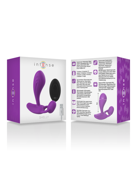 INTENSE SHELLY DUO ANAL PERINEO VAGINAL CLITORIS REMOTO MORADO INTENSE SHELLY DUO ANAL PERINEO VAGINAL CLITORIS REMOTO MORADO
