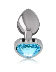 INTENSE PLUG ANAL METAL ALUMINIO CORAZON AZUL TALLA S 2