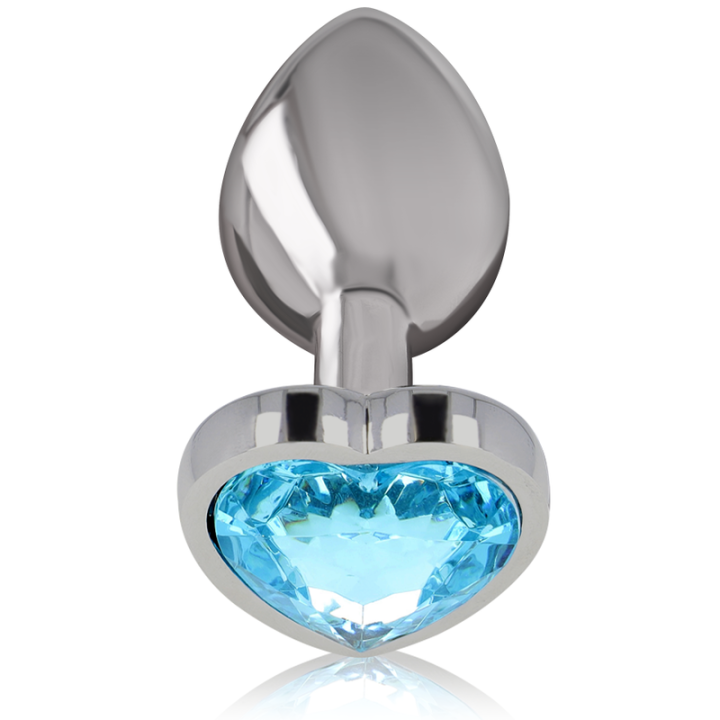 INTENSE PLUG ANAL METAL ALUMINIO CORAZON AZUL TALLA M