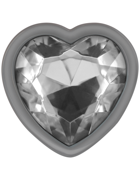 INTENSE PLUG ANAL METAL ALUMINIO CORAZON BLANCO TALLA M