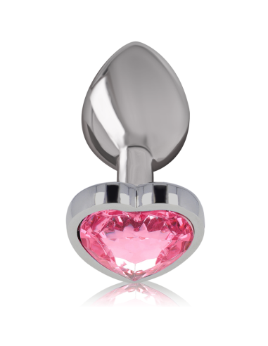 INTENSE PLUG ANAL METAL ALUMINIO CORAZON ROSA TALLA L