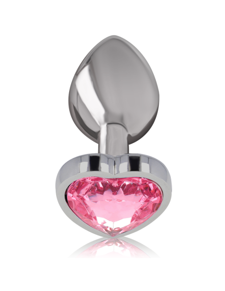 INTENSE PLUG ANAL METAL ALUMINIO CORAZON ROSA TALLA L