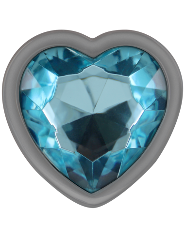 INTENSE PLUG ANAL METAL ALUMINIO CORAZON AZUL TALLA L