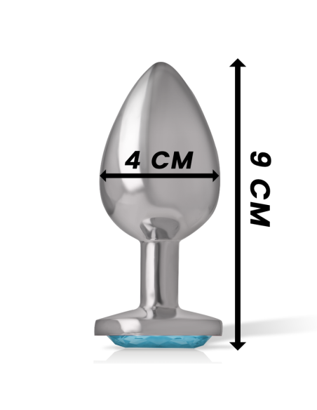 INTENSE PLUG ANAL METAL ALUMINIO CORAZON AZUL TALLA L INTENSE PLUG ANAL METAL ALUMINIO CORAZON AZUL TALLA L