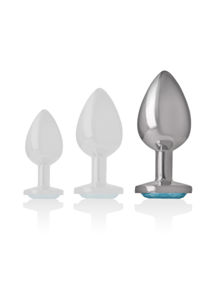 INTENSE PLUG ANAL METAL ALUMINIO CORAZON AZUL TALLA L INTENSE PLUG ANAL METAL ALUMINIO CORAZON AZUL TALLA L
