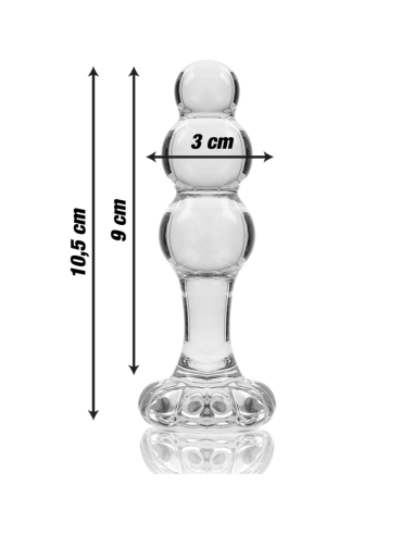 NEBULA SERIES BY IBIZA MODELO 1 PLUG CRISTAL TRANSPARENTE 105 CM O 3 CM