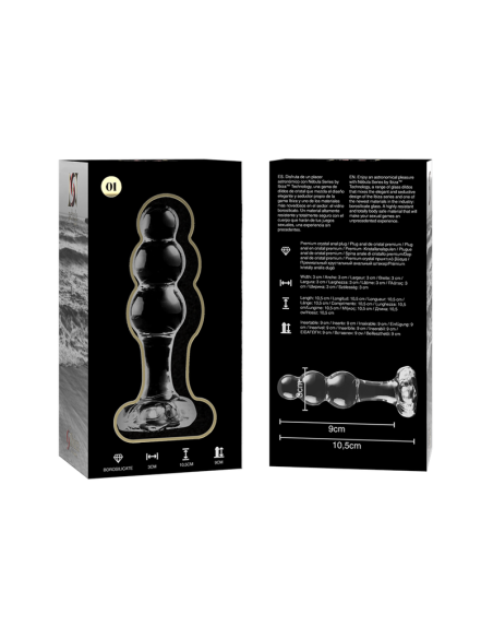 NEBULA SERIES BY IBIZA MODELO 1 PLUG CRISTAL TRANSPARENTE 105 CM O 3 CM NEBULA SERIES BY IBIZA MODELO 1 PLUG CRISTAL TRANSPARENTE 105 CM O 3 CM