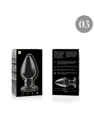 NEBULA SERIES BY IBIZA MODELO 3 PLUG CRISTAL TRANSPARENTE 11 CM O 5 CM