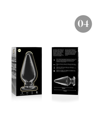 NEBULA SERIES BY IBIZA MODELO 4 PLUG CRISTAL TRANSPARENTE 11 CM O 5 CM