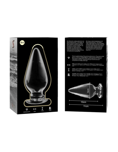 NEBULA SERIES BY IBIZA MODELO 4 PLUG CRISTAL TRANSPARENTE 11 CM O 5 CM