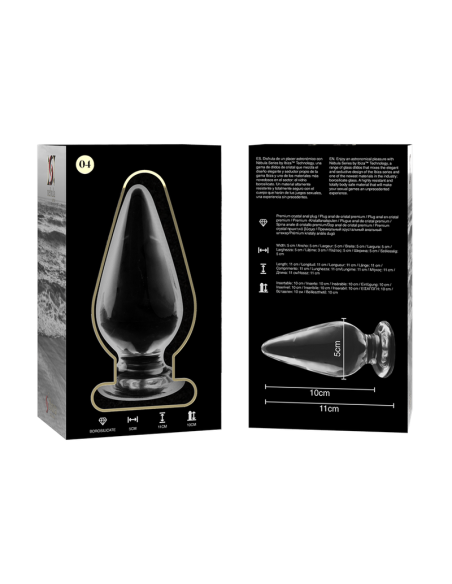 NEBULA SERIES BY IBIZA MODELO 4 PLUG CRISTAL TRANSPARENTE 11 CM O 5 CM NEBULA SERIES BY IBIZA MODELO 4 PLUG CRISTAL TRANSPARENTE 11 CM O 5 CM