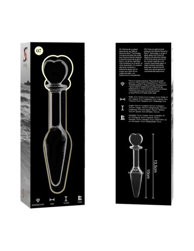 NEBULA SERIES BY IBIZA MODELO 7 PLUG CRISTAL TRANSPARENTE 135 CM O 3 CM