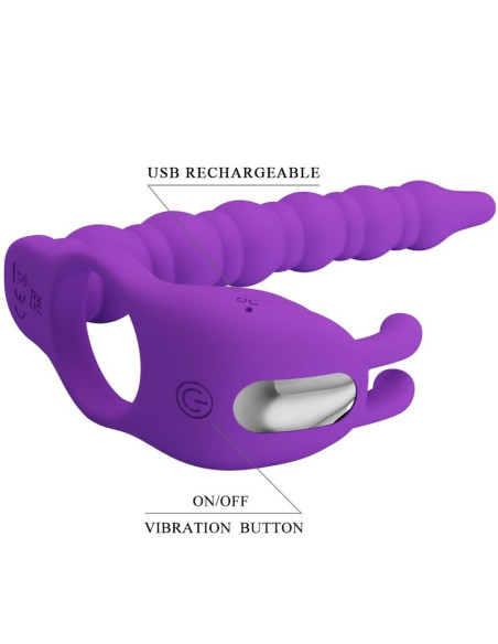 PRETTY LOVE BLACKNEY ANILLO PENE CON PLUG VIBRADOR LILA PRETTY LOVE BLACKNEY ANILLO PENE CON PLUG VIBRADOR LILA