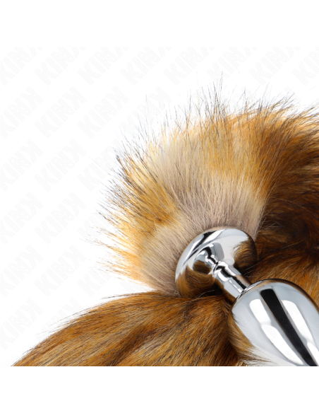 KINK PLUG ANAL TALLA L 10 X 4 CM CON COLA SINTETICA 40 CM MARRON KINK PLUG ANAL TALLA L 10 X 4 CM CON COLA SINTETICA 40 CM MARRON