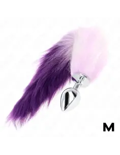 KINK PLUG ANAL TALLA M 8 X 35 CM CON COLA SINTETICA 40 CM VIOLETA 2