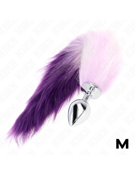 KINK PLUG ANAL TALLA M 8 X 35 CM CON COLA SINTETICA 40 CM VIOLETA KINK PLUG ANAL TALLA M 8 X 35 CM CON COLA SINTETICA 40 CM VIOLETA