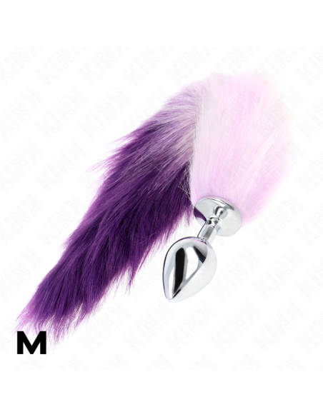 KINK PLUG ANAL TALLA M 8 X 35 CM CON COLA SINTETICA 40 CM VIOLETA KINK PLUG ANAL TALLA M 8 X 35 CM CON COLA SINTETICA 40 CM VIOLETA