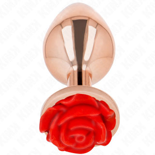 KINK PLUG ANAL ORO ROSADO ROSA ROJA L