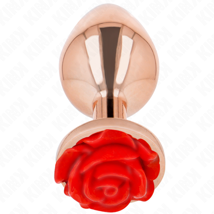 KINK PLUG ANAL ORO ROSADO ROSA ROJA L