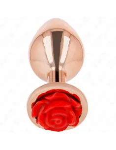 KINK PLUG ANAL ORO ROSADO ROSA ROJA M