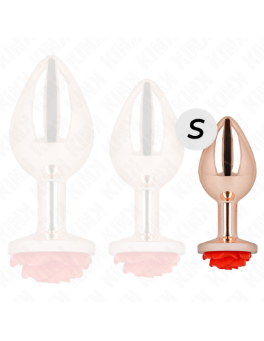 KINK PLUG ANAL ORO ROSADO ROSA ROJA S