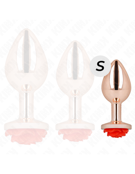 KINK PLUG ANAL ORO ROSADO ROSA ROJA S