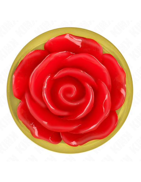 KINK PLUG ANAL DORADO ROSA ROJA TALLA S KINK PLUG ANAL DORADO ROSA ROJA TALLA S