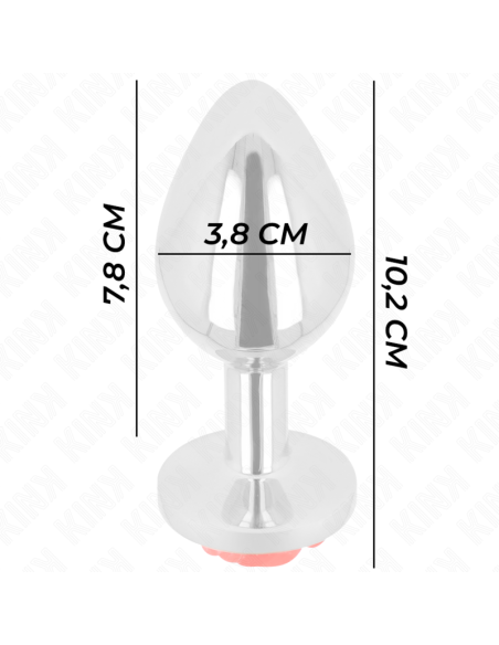 KINK PLUG ANAL ROSA ROJA TALLA L