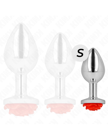 KINK PLUG ANAL ROSA ROJA TALLA S