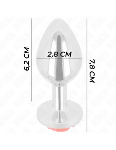 KINK PLUG ANAL ROSA ROJA TALLA S
