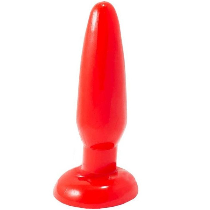 BAILE PLUG ANAL PEQUENO ROJO 15 CM