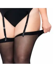 LEG AVENUE MEDIAS NEGRAS PLUS 2