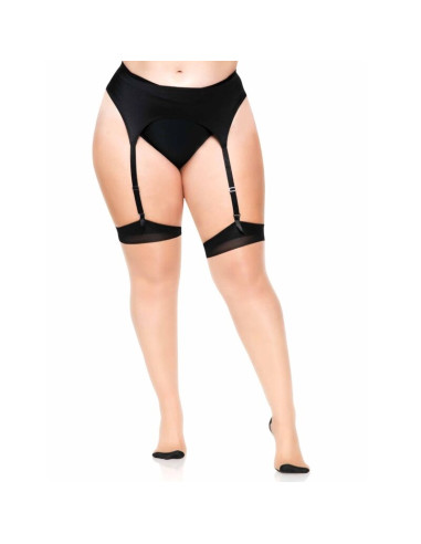 LEG AVENUE MEDIAS NUDE CON TACON CUBANO Y COSTURA TRASERA PLUS