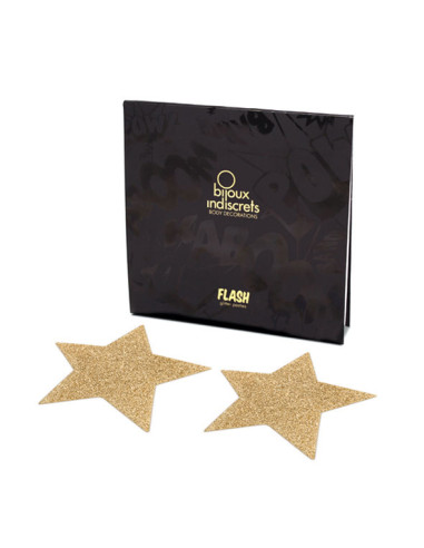 BIJOUX INDISCRETS PEZONERAS FLASH ESTRELLA DORADA