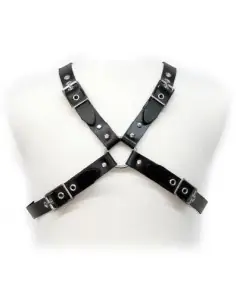 LEATHER BODY BLACK BUCKLE HARNESS FOR MEN