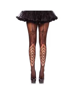 LEG AVENUE MEDIAS SPIDER NEGRO