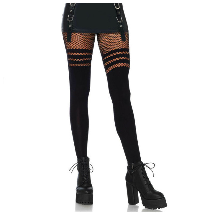LEG AVENUE PANTYHOUSE MEDIAS REJILLA NEGRO