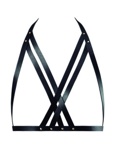 BIJOUX INDISCRETS MAZE SUJETADOR CON CORREAS NEGRO