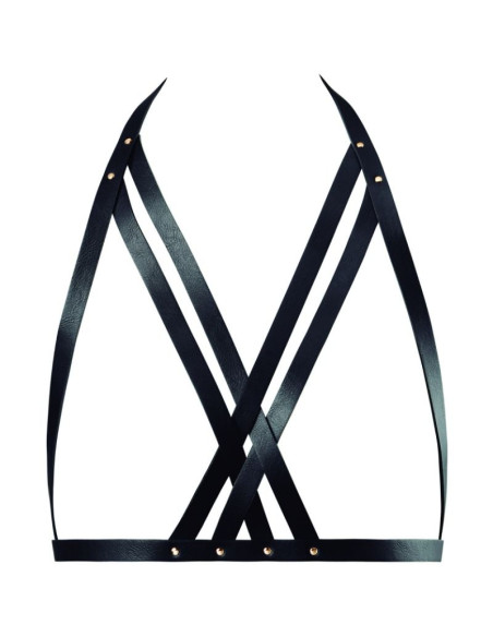 BIJOUX INDISCRETS MAZE SUJETADOR CON CORREAS NEGRO