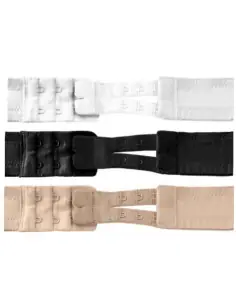 BYE BRA EXTENSORES DE CONTORNO FLEXIBLES 2 GANCHOS 3 UDS