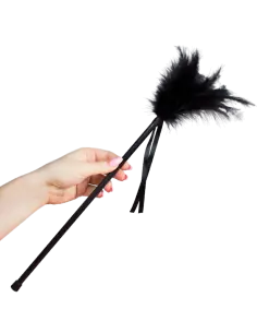 SECRETPLAY PLUMERO PLUMAS NEGRO 40 CM