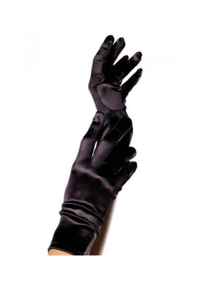 LEG AVENUE GUANTES SATIN NEGRO LEG AVENUE GUANTES SATIN NEGRO