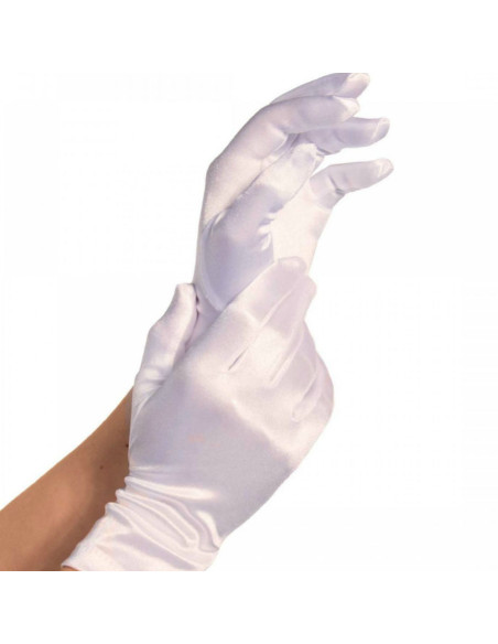 LEG AVENUE GUANTES SATIN BLANCO LEG AVENUE GUANTES SATIN BLANCO