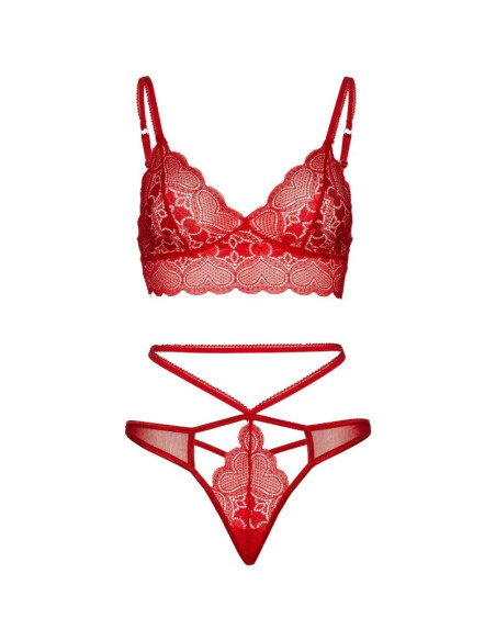 LEG AVENUE SET 2 PIEZAS CON TANGA DOBLE TIRANTA M L ROJO LEG AVENUE SET 2 PIEZAS CON TANGA DOBLE TIRANTA M L ROJO
