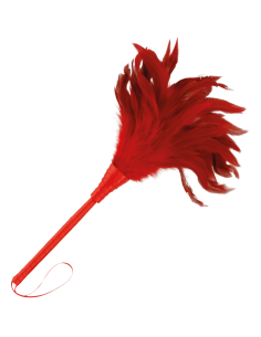 DARKNESS PLUMA ESTIMULADORA ROJO 24CM