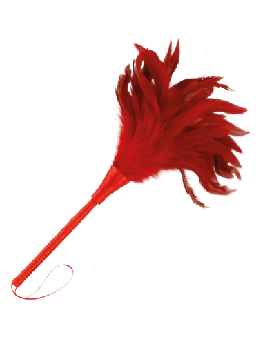 DARKNESS PLUMA ESTIMULADORA ROJO 24CM